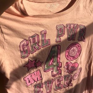 Girls-girl power long sleeve